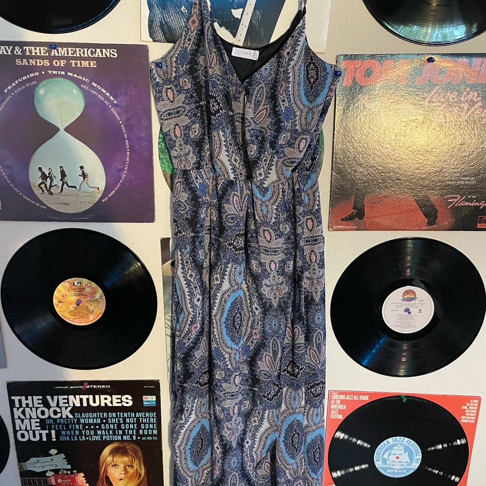 Lush patterned long summer dress